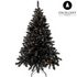 Excellent Trees® Kerstboom Stavanger Black 180 cm - Zwarte Kerstboom met 350 LED Verlichting - ⌀110cm - 180cm
