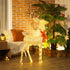 4goodz kerstfiguur rendier rode strik 137 LED 66x25x135cm goud