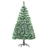 Homcom Kunstkerstboom met witte punten ∅75 x 150 cm - Groen/Wit