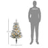 Set van 2 Homcom Kerstbomen met LED verlichting - met prikpen 107 cm