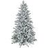 Homcom Kerstboom 180 cm met Sneeuw - Metalen standaard - Wit