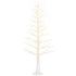 Homcom Kunstkerstboom abstract met LED-verlichting - 150 cm hoog - Wit