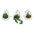 GreenDream® Kunstplanten - 3 stuks Hangplanten in Hanger - Cadeautip