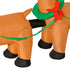 Homcom Opblaasbare Kerstman met Slee met 6 LED-lampjes - Waterdicht 240 cm