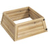 Homcom Kerstboomrok 65 x 65 cm - Kerstboommand van vurenhout - Bruin