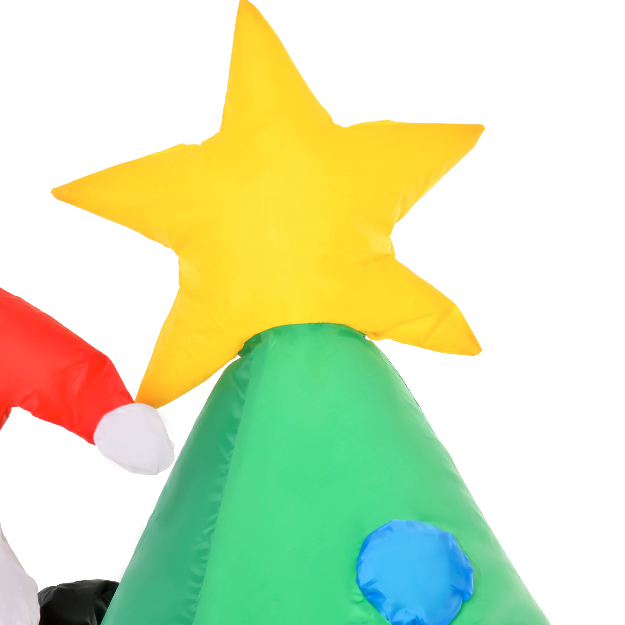 Homcom Opblaasbare Kerstboom met kerstman met LED Verlichting 180 cm