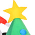Homcom Opblaasbare Kerstboom met kerstman met LED Verlichting 180 cm