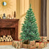 Homcom Kunstkerstboom met witte punten ∅75 x 150 cm - Groen/Wit