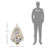 Homcom Mini Kerstboom 92 cm met LED-verlichting sneeuwtakken en dennenappels