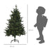 Homcom Kerstboom 120 cm met standaard - Ø85 x 120 cm