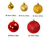 Kunststof Kerstballen set 120 ballen - binnen buiten - Goud/Bordeaux