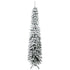Homcom Kerstboom Smal met Sneeuw - incl. standaard 210 cm - Wit/Groen