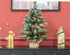 Mini Kerstboom met LED verlichting, 60 cm, dennenappels en bessen