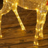 4goodz kerstfiguur rendier rode strik 137 LED 66x25x135cm goud