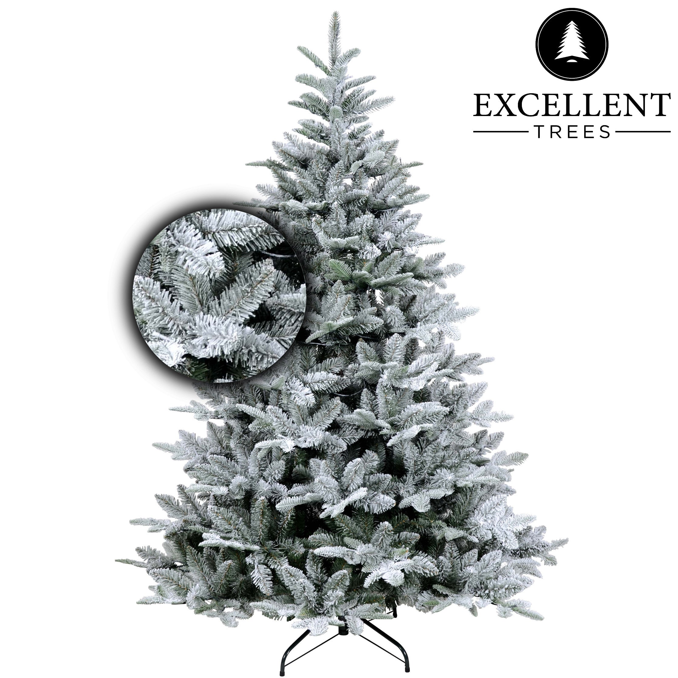 Excellent Trees® Otta Witte Kerstboom met Sneeuw 150 cm - Premium kwaliteit uitvoering ⌀99cm - ↕150cm