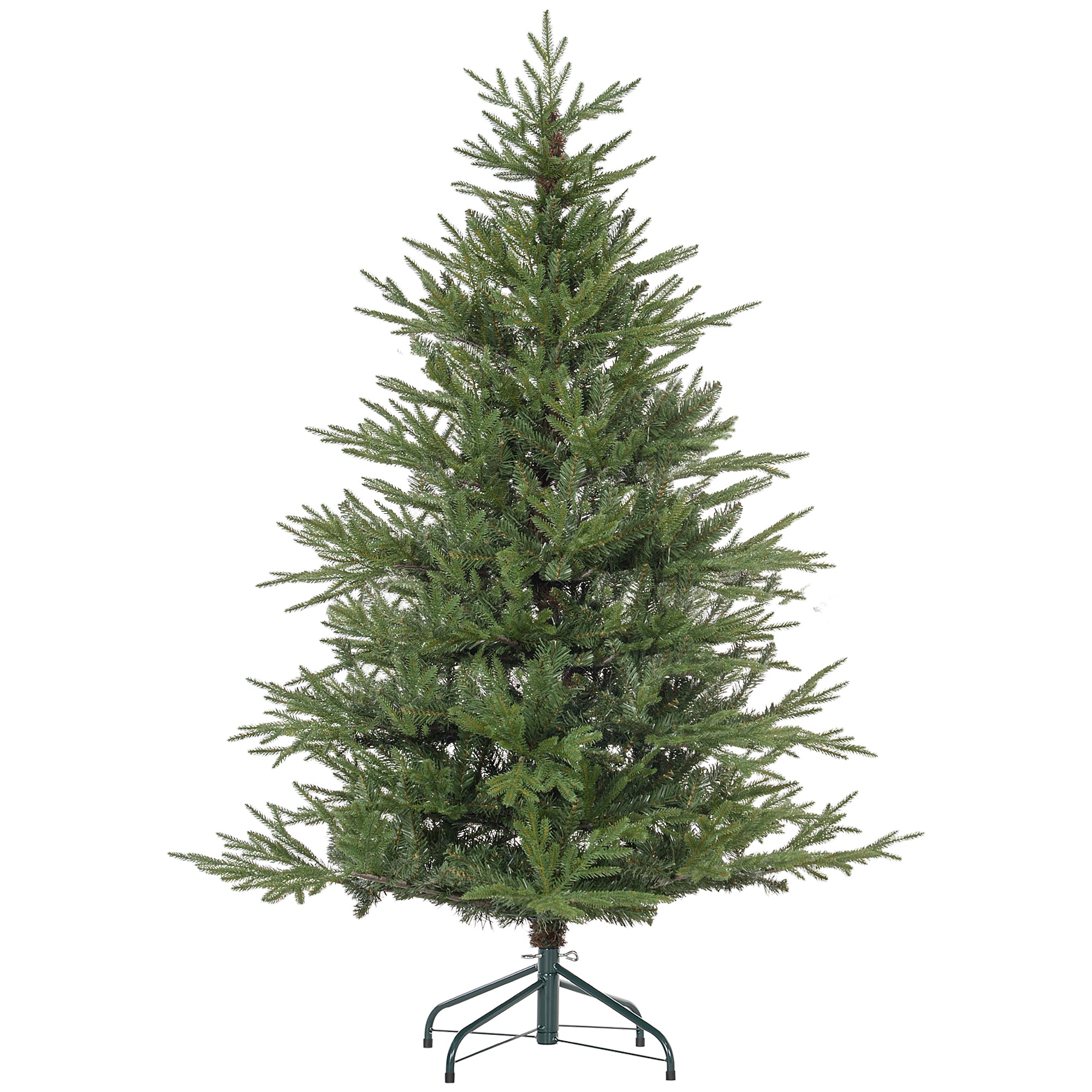 Homcom Kunstkerstboom 150 cm - realistisch uiterlijk - snelle montage - met standaard