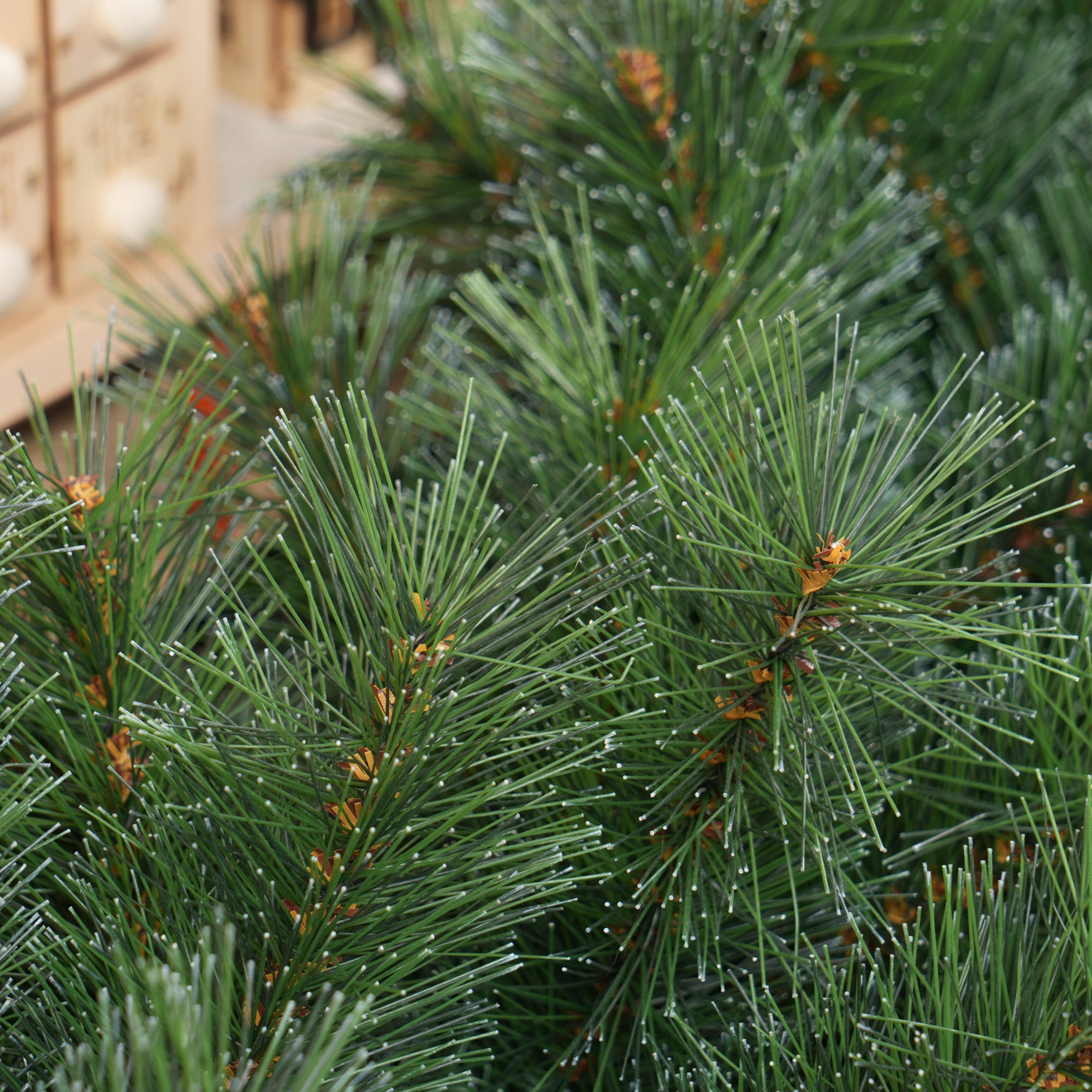 Homcom Guirlande Frosted kerstslinger 180 cm met 160 takpunten - Groen