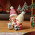 Homcom Kerstkabouter met Boek & Lantaarn, LED, werkt op batterijen, 30 x 23 x 45 cm