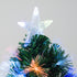 Homcom Kerstboom Fiber Optic LED-verlichting met Ster Piek 120cm - Groen