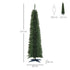 Homcom Kerstboom Smal incl. standaard 210 cm - Groen