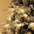 Homcom Kerstboom met Sneeuw met LED Verlichting Ø116 - 180 cm - Metalen voet