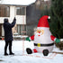 4goodz Opblaasbare Kerstman 180 cm met Draaiende Discobal verlichting