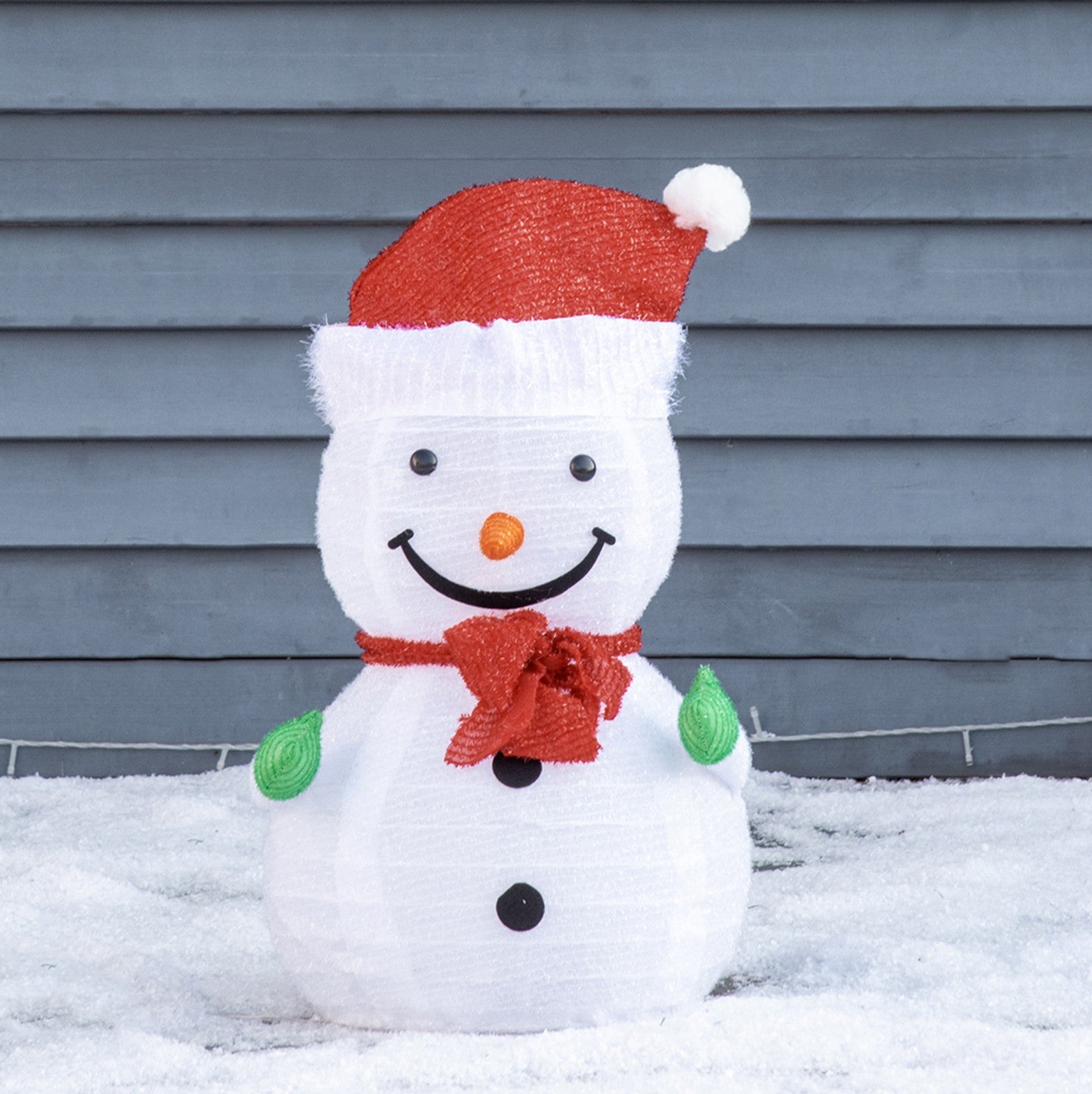 4goodz Opblaasbare Outdoor Sneeuwpop 53 cm hoog met LED Verlichting