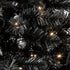 Excellent Trees® Kerstboom Stavanger Black 180 cm - Zwarte Kerstboom met 350 LED Verlichting - ⌀110cm - 180cm