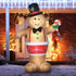Opblaasbare Kerstfiguur Opblaasbare Peperkoek Man met LED licht - 238 cm