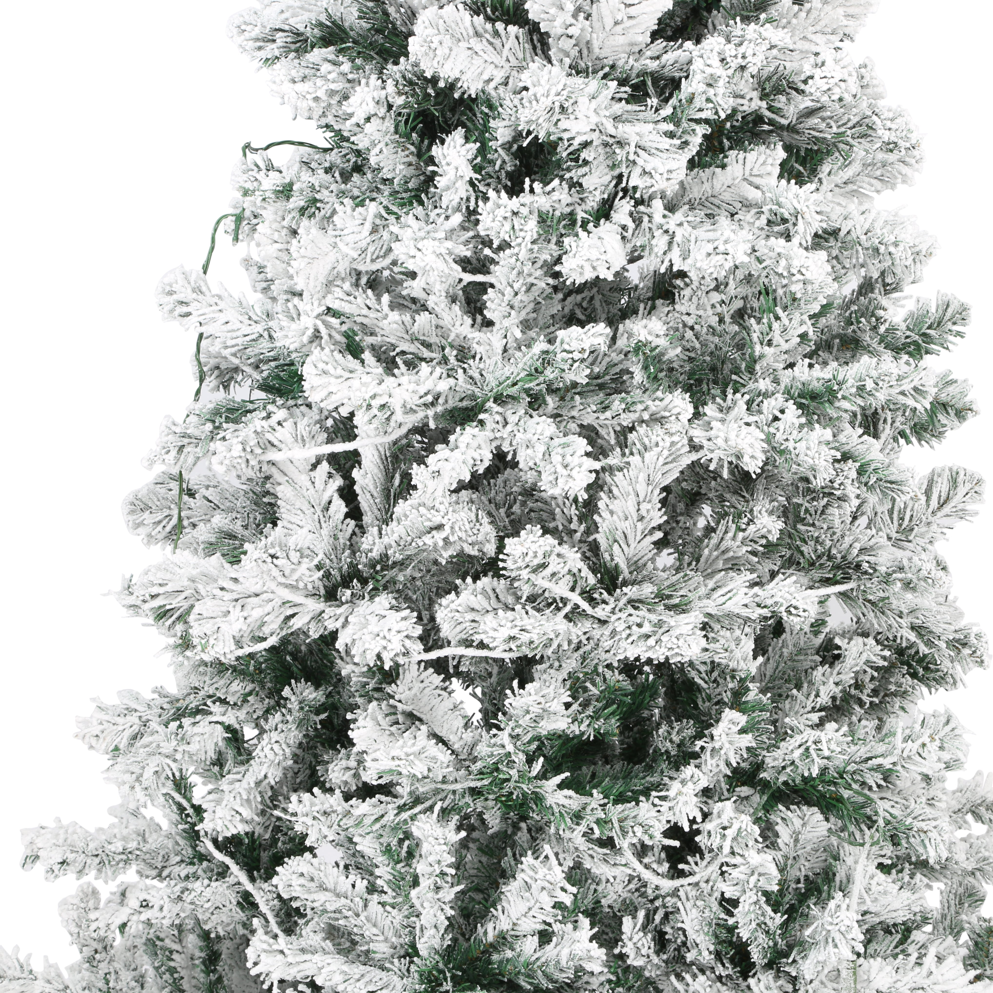 Excellent Trees® Rova Witte Kerstboom met Sneeuw en LED Verlichting ⌀110cm - ↕210cm