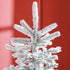 Homcom Kerstboom met kunstsneeuw 180cm met Voet - Wit/Groen