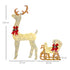4goodz Outsunny LED kerstdecoratie Rendier met Slee 170 lampjes