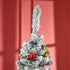 4goodz Kunstkerstboom Slank met Sneeuw 210cm - groen/wit