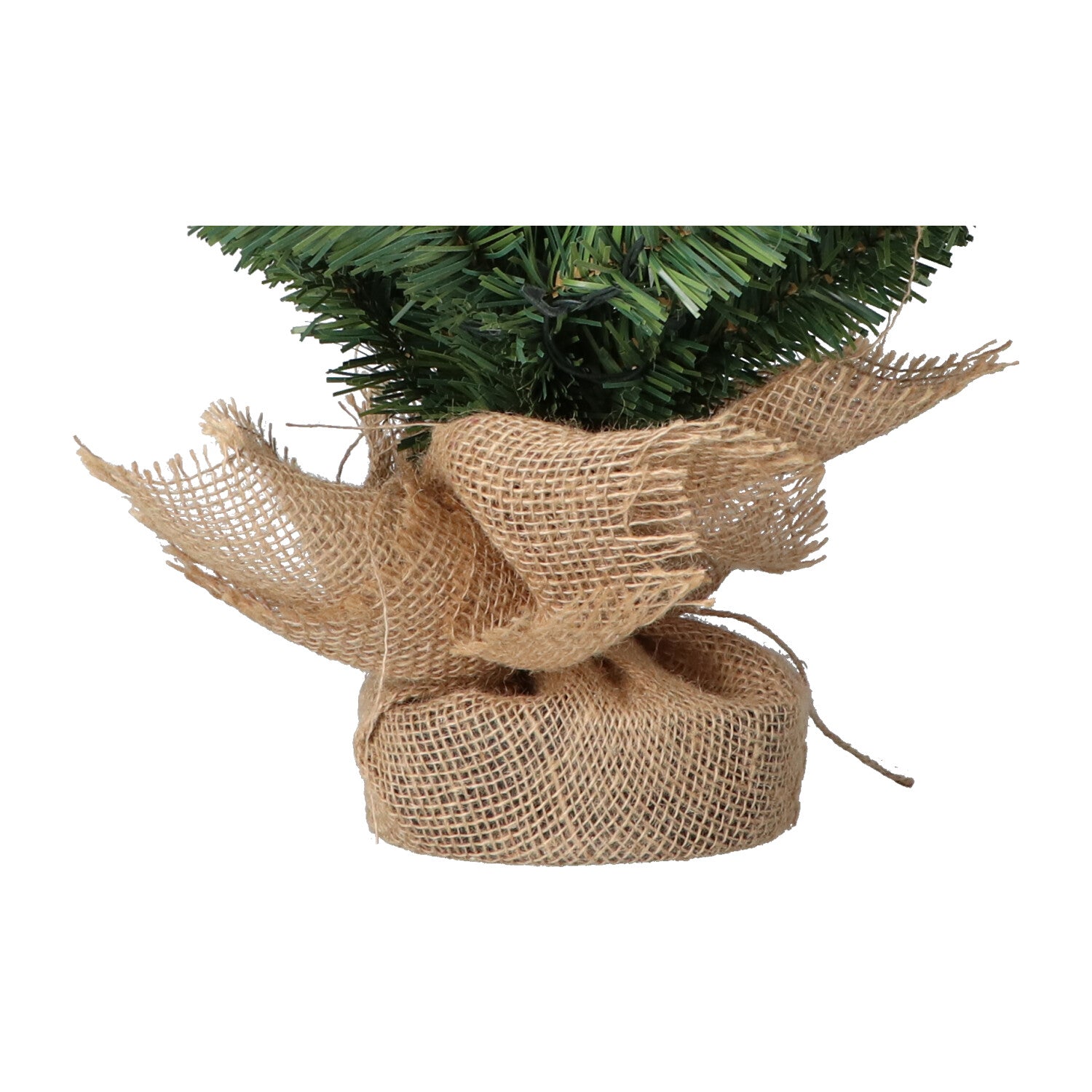 Excellent Trees® Jarbo Mini Kerstboom 60 cm met batterij verlichting - Kunstkerstboom kant en klaar met Verlichting - Hoogwaardig PVC - 35 LED Lampjes