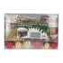 4seasonz® Kerstballen Set 130 Ballen met Piek & Slinger - Goud-Bordeaux