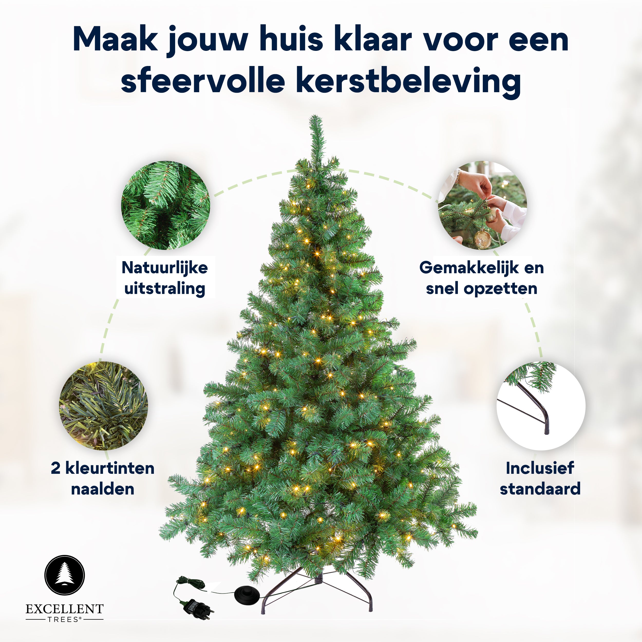 Weihnachtsbaum Excellent Trees® LED Stavanger Green 120 cm mit Beleuchtung