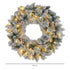 Homcom Kerstkrans met LED-verlichting, rode bessen 60 cm doorsnede