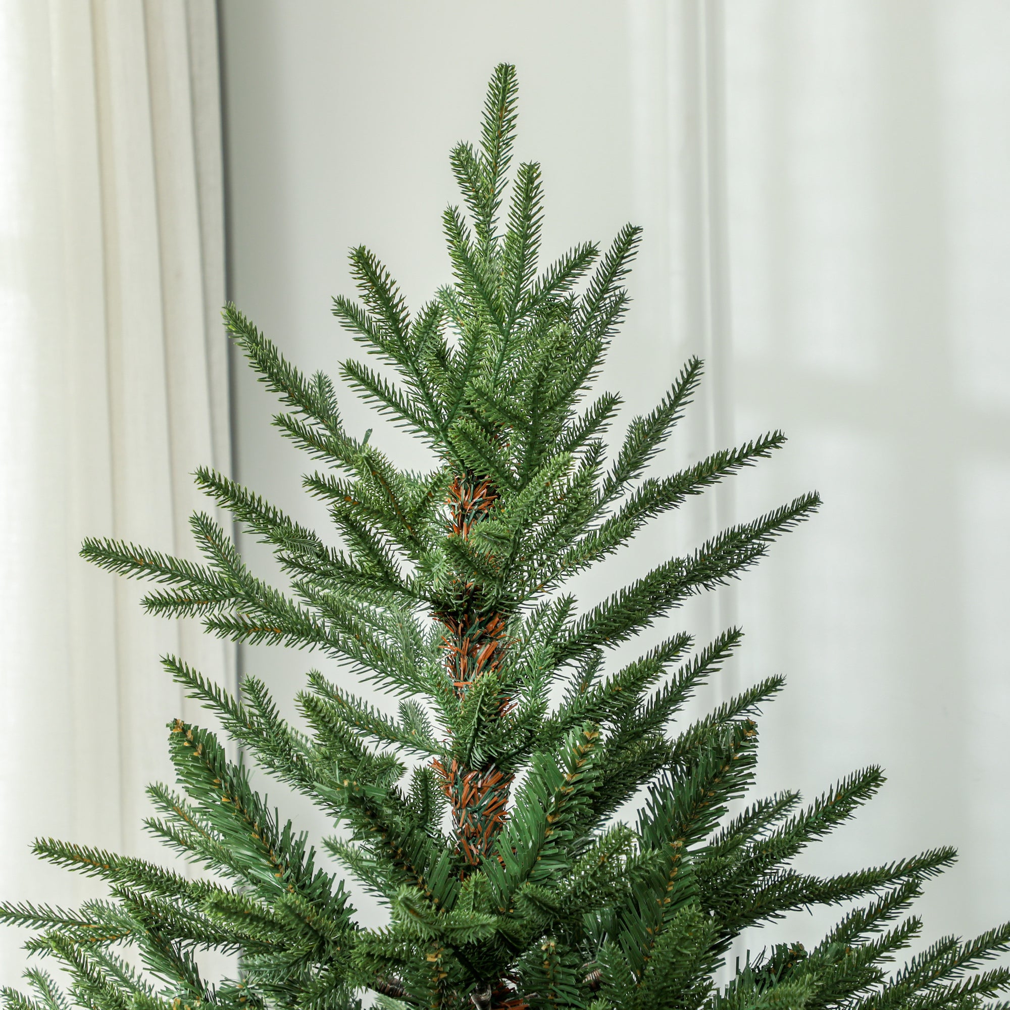Homcom Kunstkerstboom 183 cm - realistisch uiterlijk - snelle montage, -incl. standaard