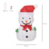 4goodz Outsunny Opblaasbare Outdoor Sneeuwpop 53 cm hoog met LED Verlichting