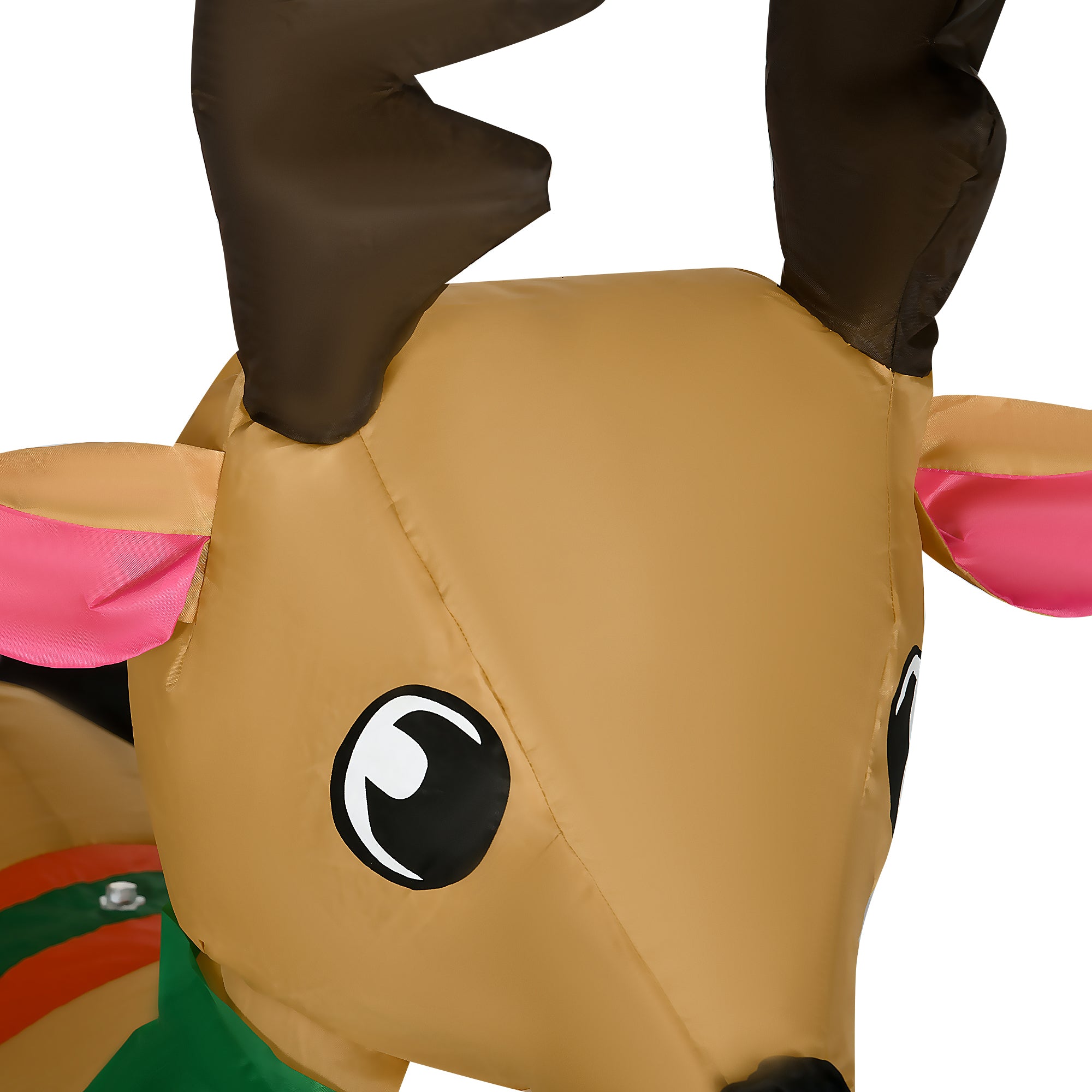 4goodz Opblaasbare Kerstman met slee en rendier met LED-verlichting