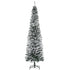Homcom Kerstboom Smal met Sneeuw - incl. standaard 225 cm - Wit/Groen