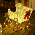 4goodz Outsunny LED kerstdecoratie Rendier met Slee 170 lampjes