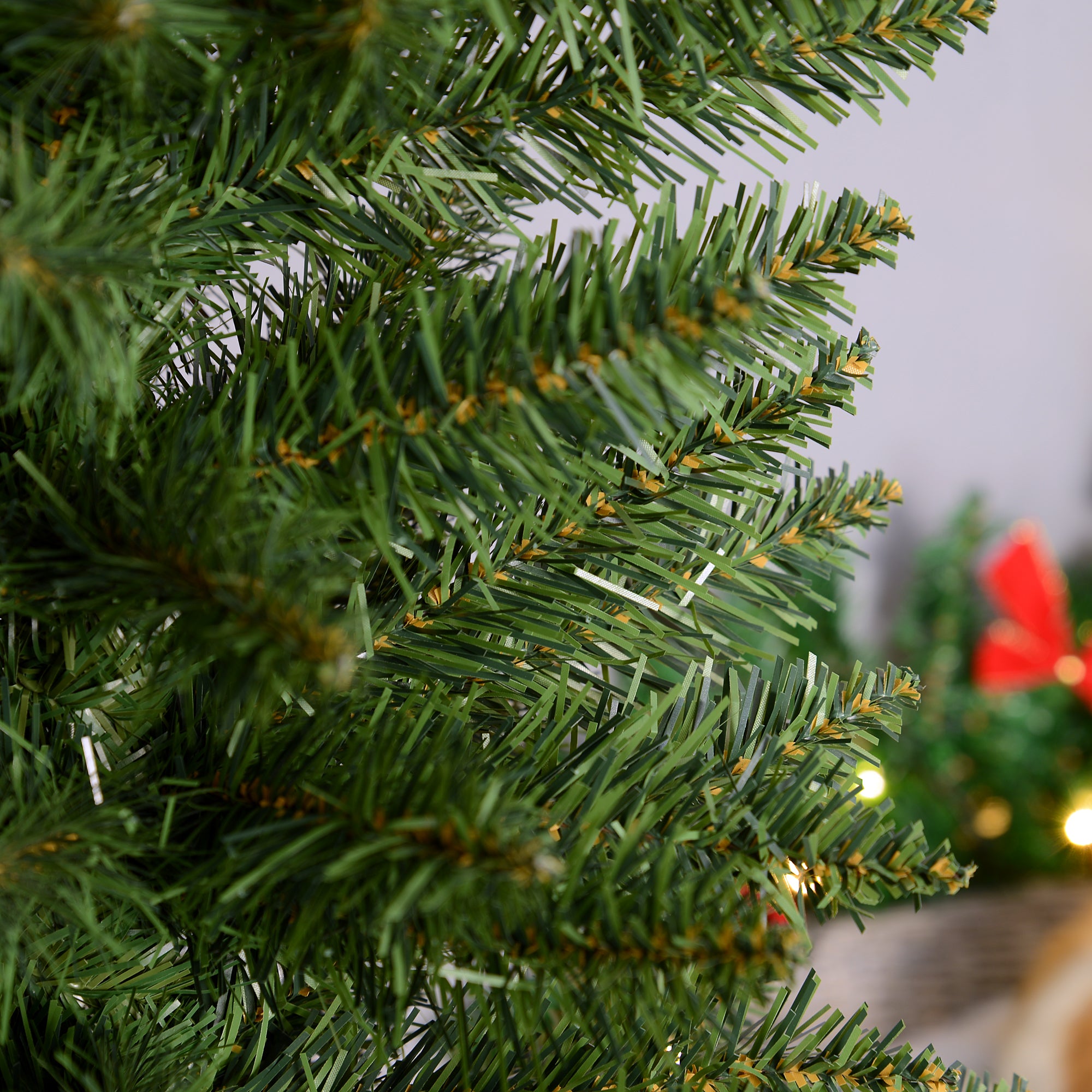 Homcom Kerstboom Smal incl. standaard 210 cm - Groen