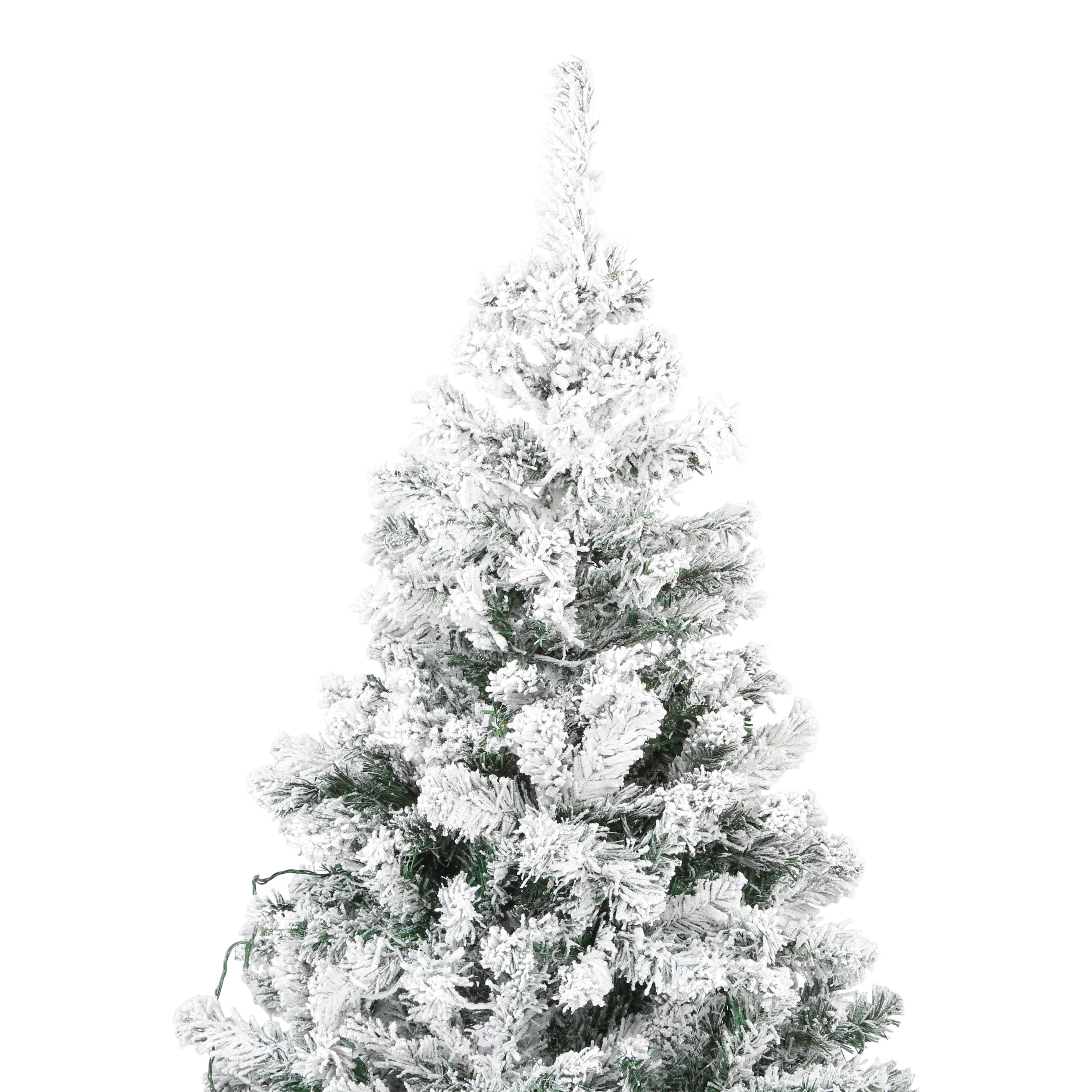 Excellent Trees® Rova Witte Kerstboom met Sneeuw en LED Verlichting ⌀110cm - ↕210cm