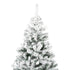 Excellent Trees® Rova Witte Kerstboom met Sneeuw en LED Verlichting ⌀110cm - ↕210cm