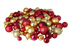 Kunststof Kerstballen set 120 ballen - binnen buiten - Goud/Bordeaux