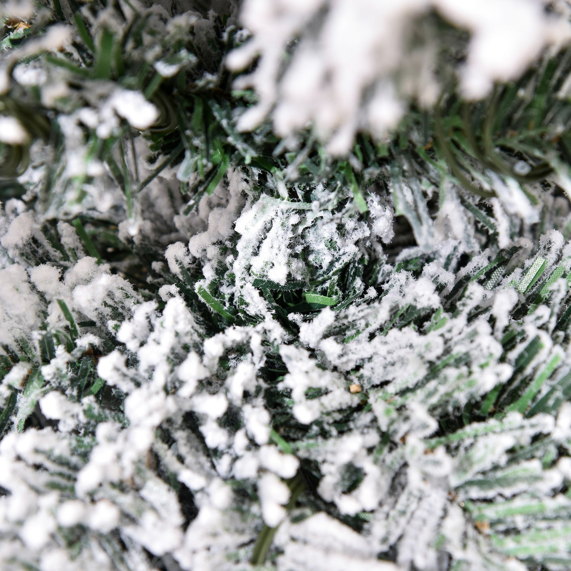 HOMCOM Kunstkerstboom met dennenappels en sneeuw 150 cm - Ø69 cm