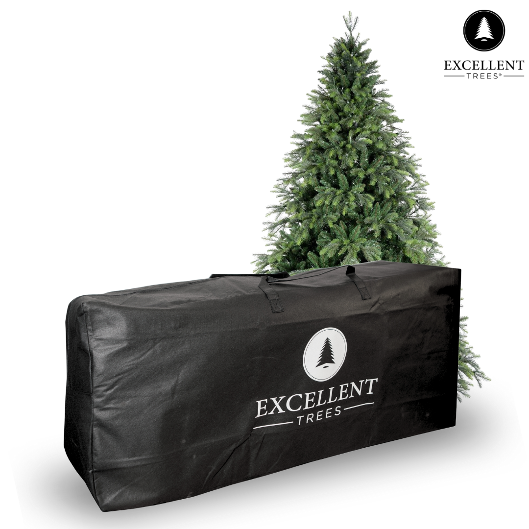 Excellent Trees Robuste Weihnachtsbaum-Aufbewahrungstasche mit Reißverschluss – 120 x 33 x 48 cm