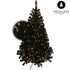 Zwarte kerstboom Excellent Trees® LED Stavanger Black 150 cm verlicht