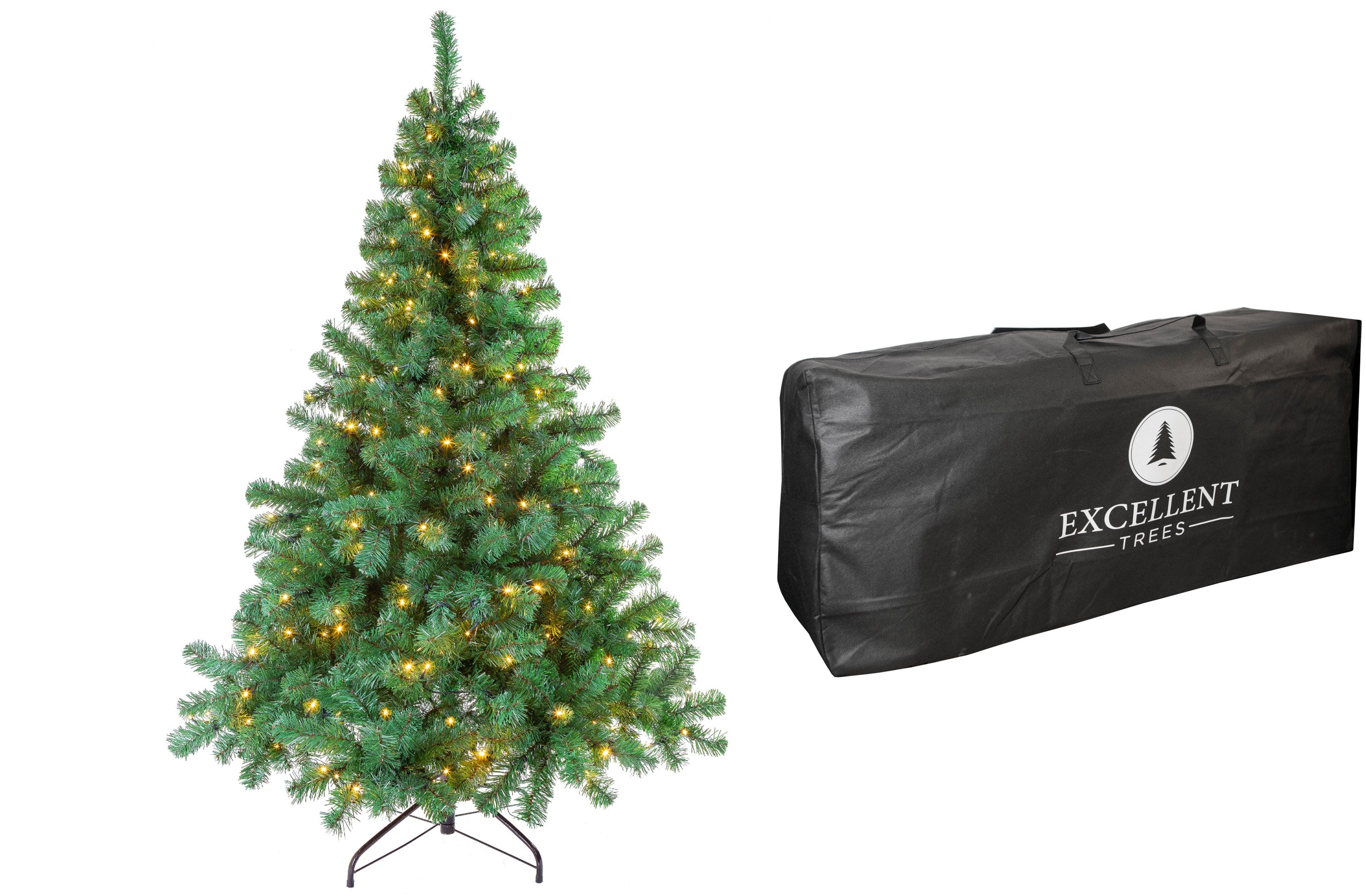 Kerstboom Excellent Trees® LED Stavanger Green 210 cm met verlichting - nu met Gratis Opbergtas t.w.v. € 24.95